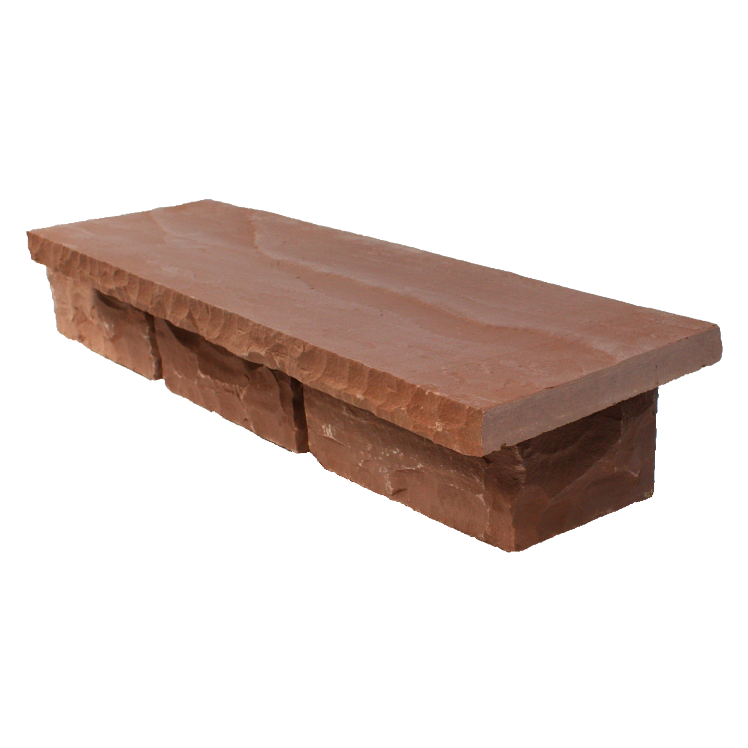 Mauerabdeckplatten - Wine Red spaltrauh | 100 x 35 x 4 cm | 91.50.81.27.11